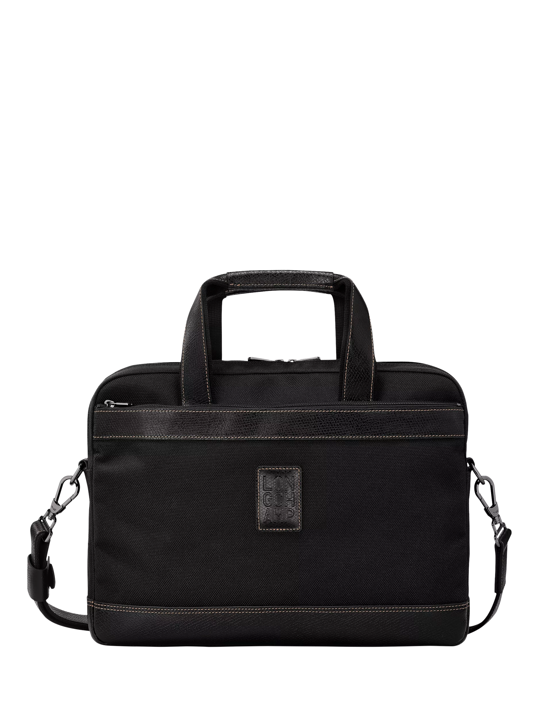 Longchamp Boxford briefcase canvas leather (British brand)