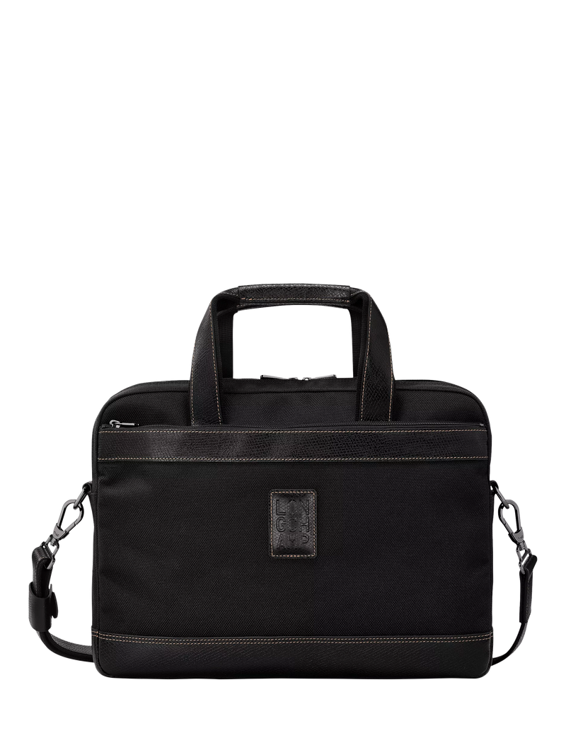 Longchamp Boxford briefcase canvas leather (British brand)