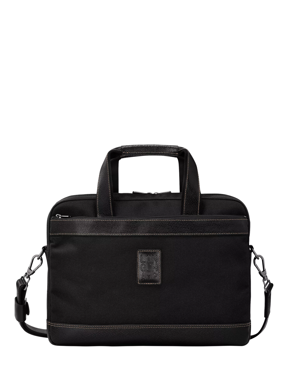 Longchamp Boxford briefcase canvas leather (British brand)