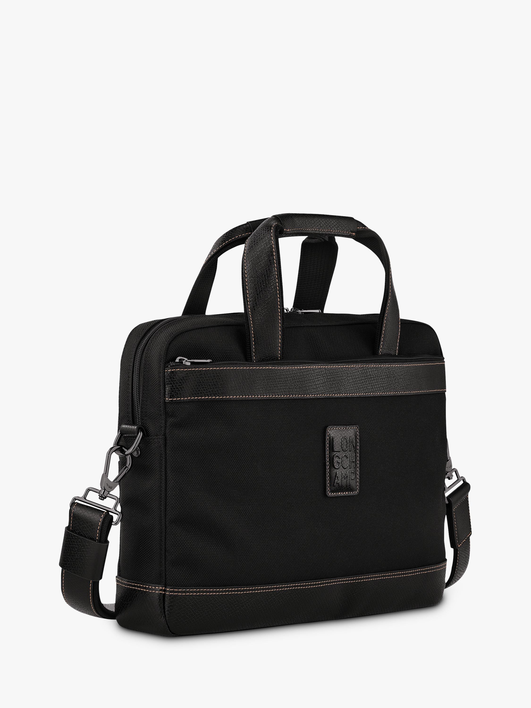 Longchamp Boxford briefcase canvas leather (British brand)