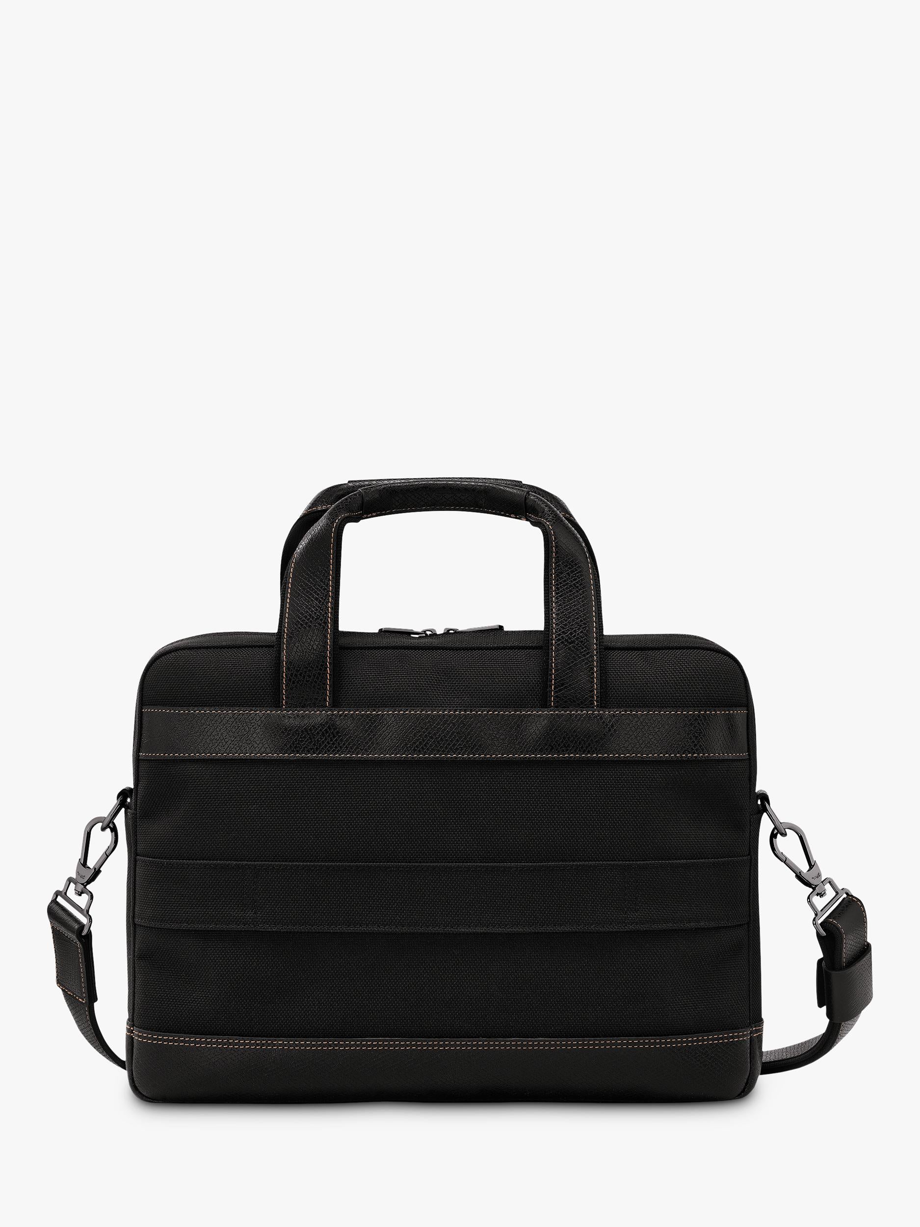 Longchamp Boxford briefcase canvas leather (British brand)