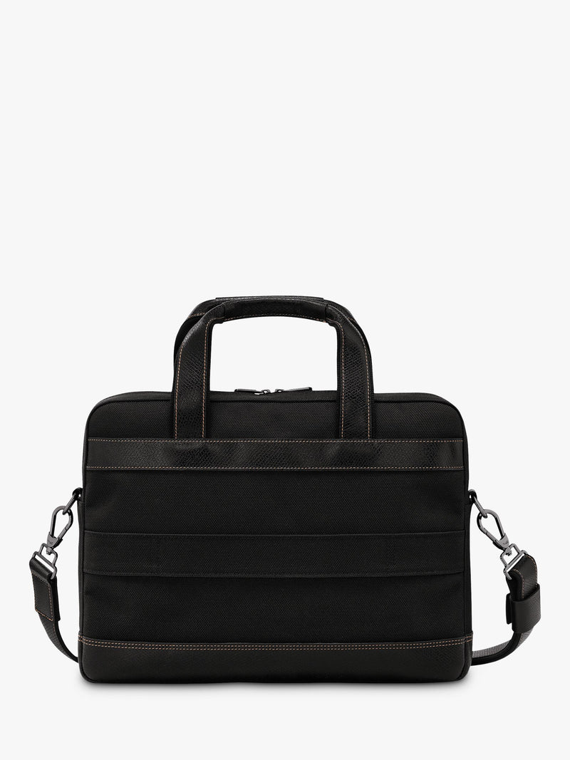 Longchamp Boxford briefcase canvas leather (British brand)