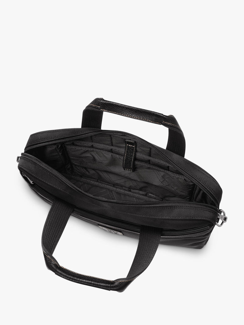 Longchamp Boxford briefcase canvas leather (British brand)