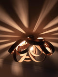 Tom Raffield Skipper semi flush ceiling light 59cm, imported from the UK