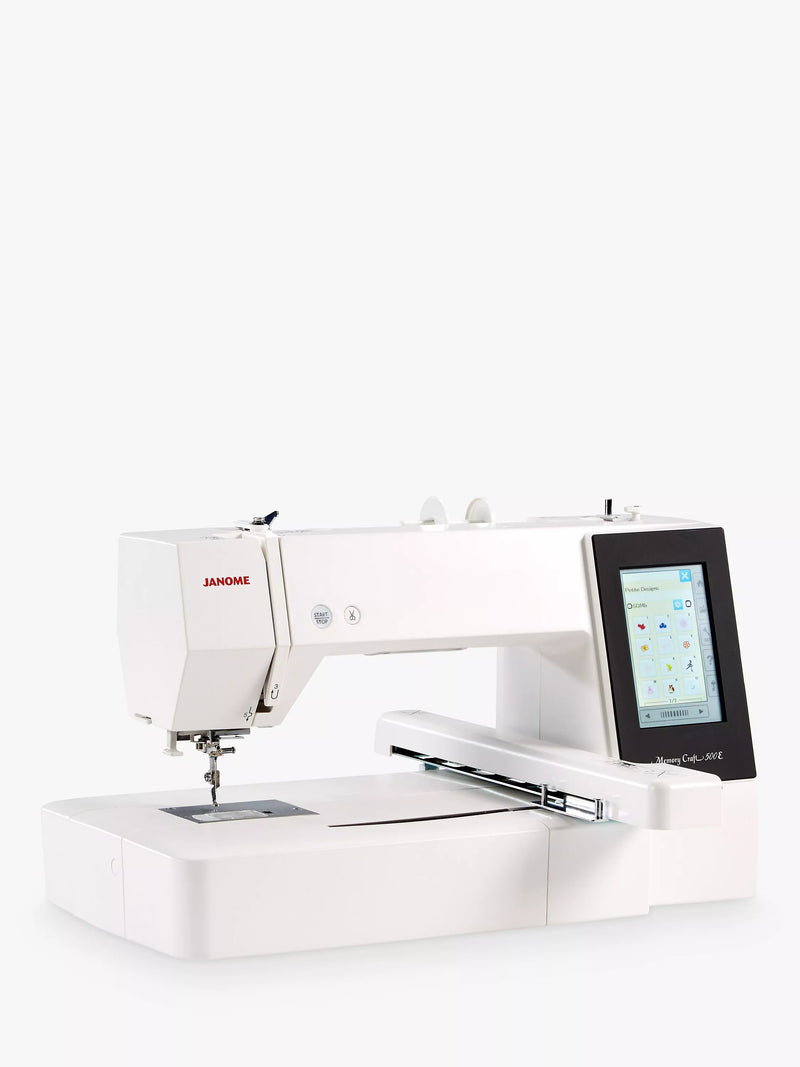 Janome Memory Craft MC500E LE embroidery machine (British brand)