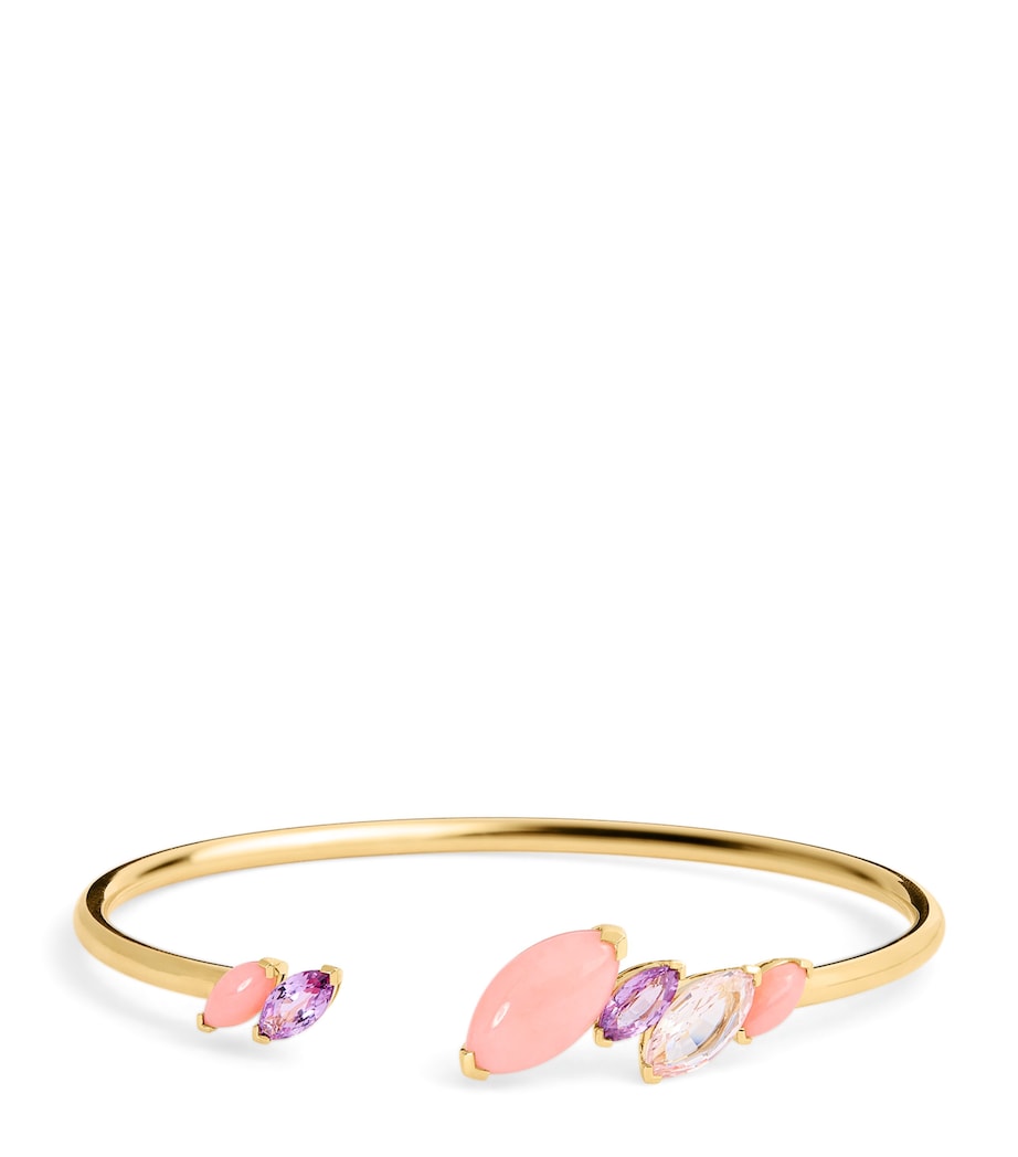 Emily P. Wheeler yellow gold tourmaline opal batik cuff - British product