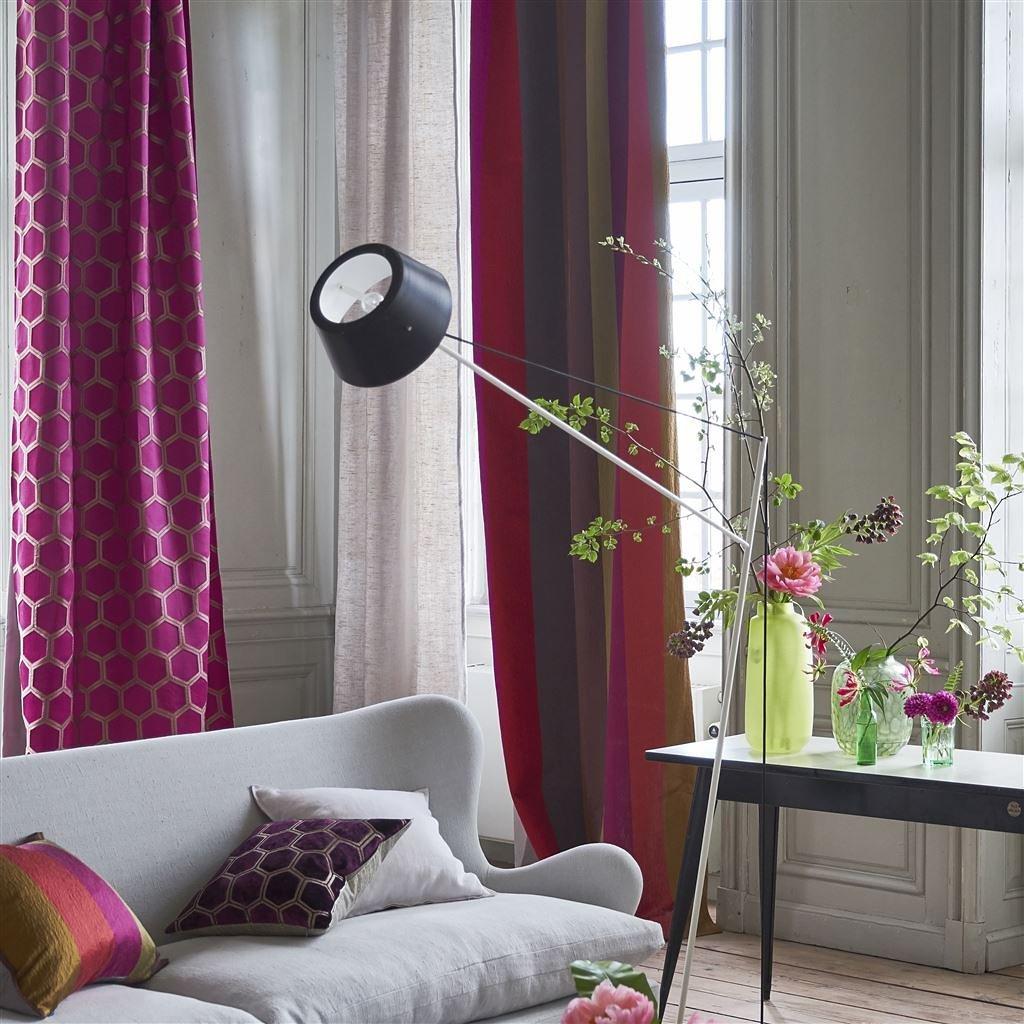 Designers Guild Zardozi furnishing fabric geometric pattern - British product