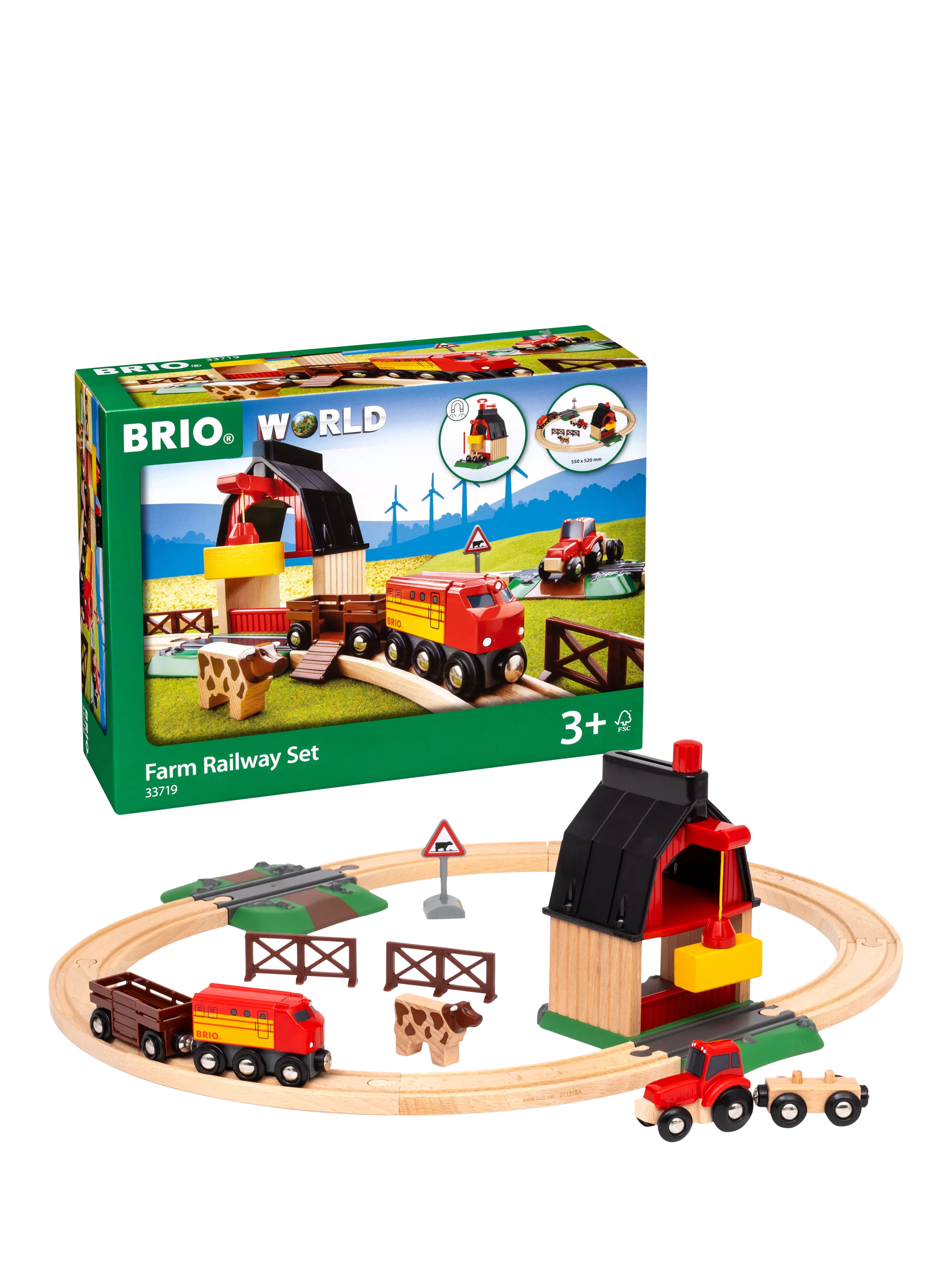 BRIO wooden train set Animal Farm, imported from the UK