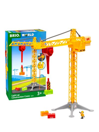 John Lewis BRIO World Light Up Construction Crane Toy- Buy online at McGrocer