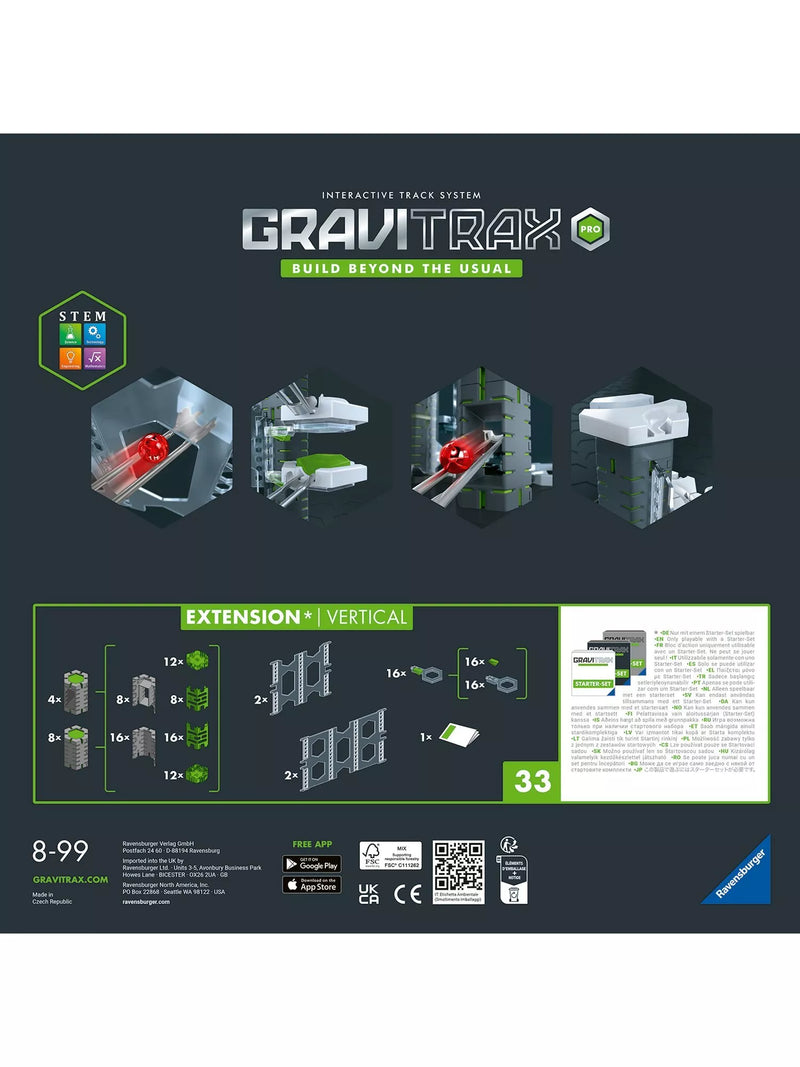 GraviTrax vertical expansion set 22427, imported from the UK
