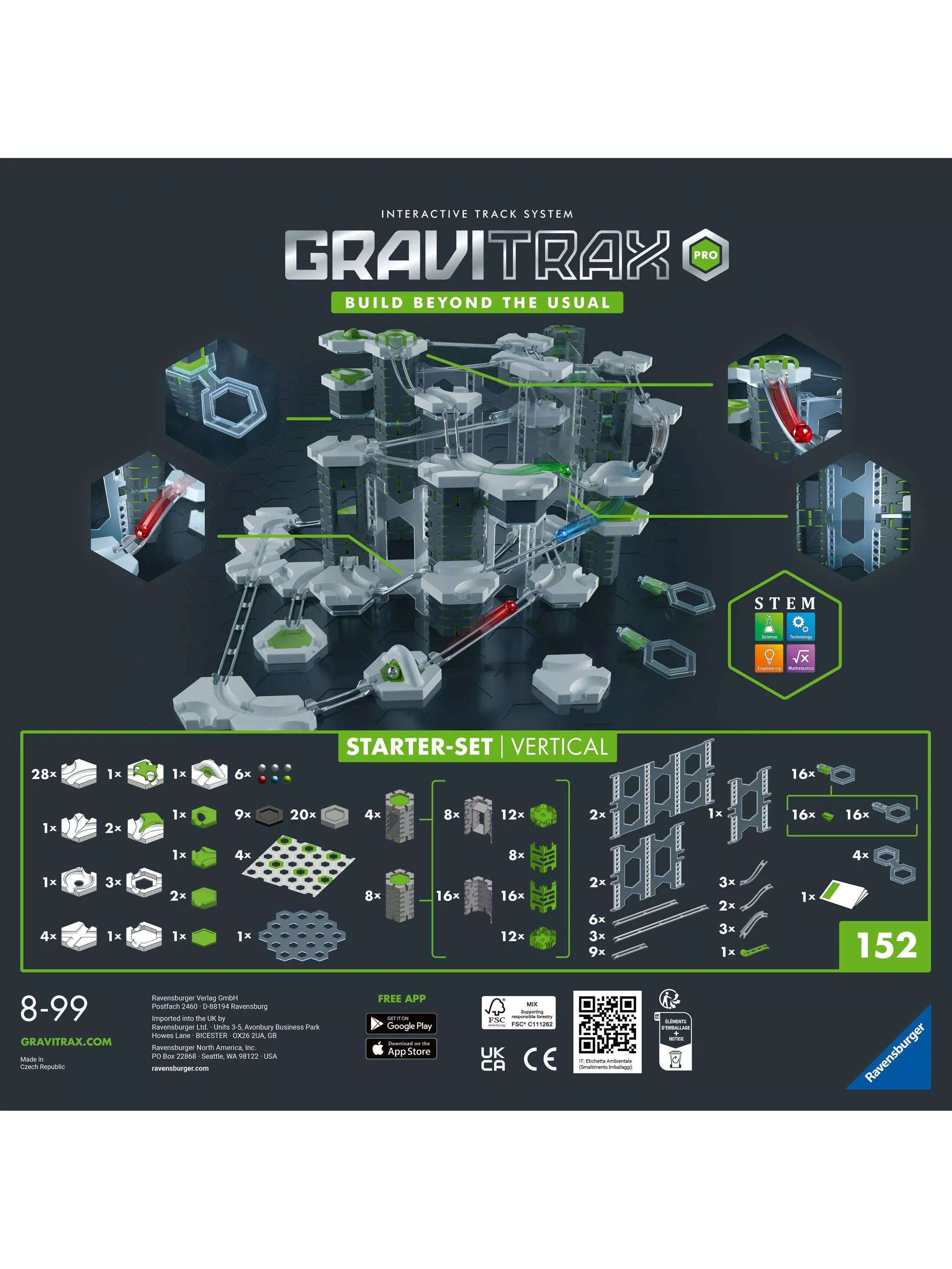 GraviTrax PRO Starter Set 149 pieces (British brand)