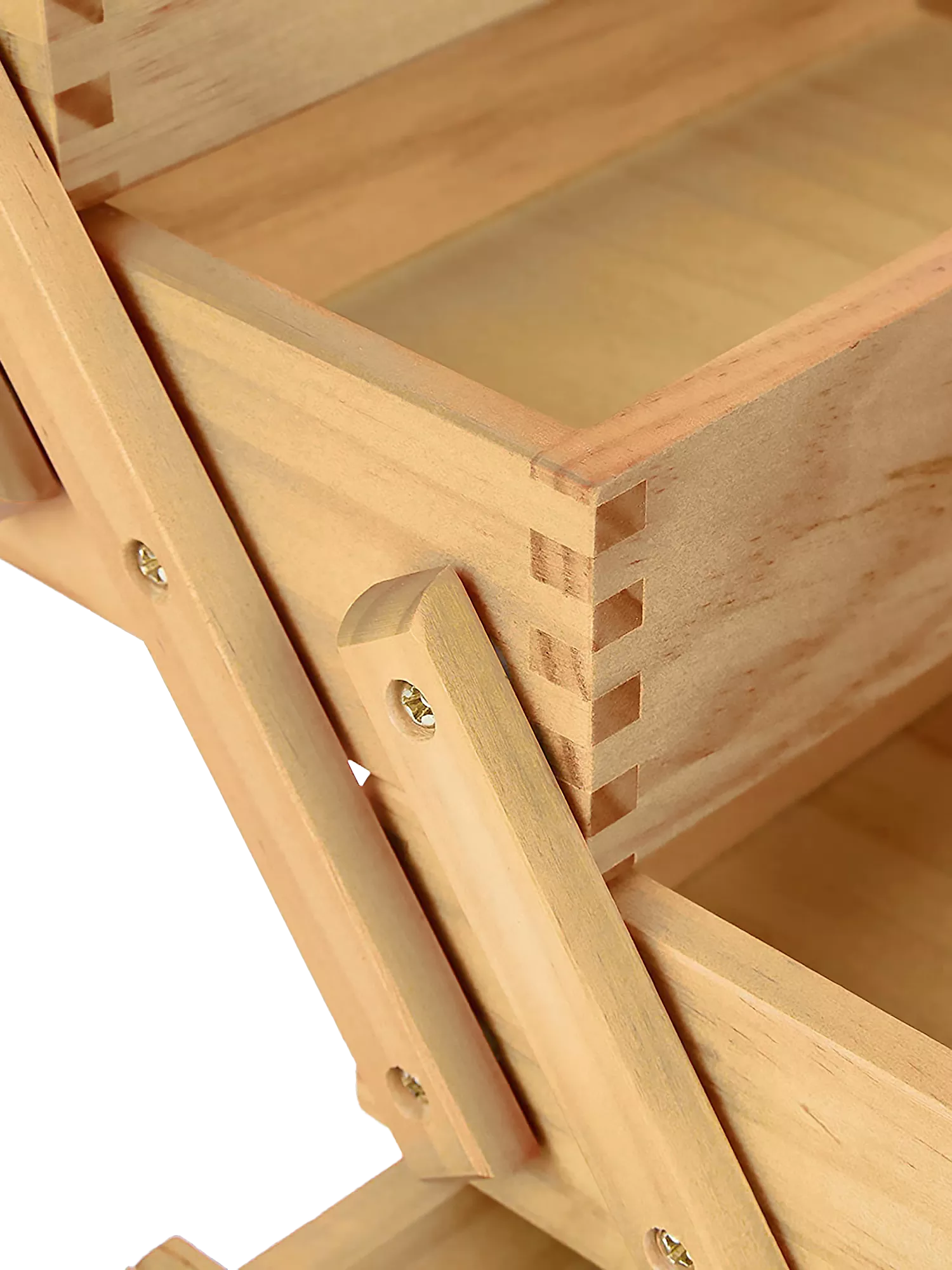Milward wooden cantilever sewing storage box, UK version