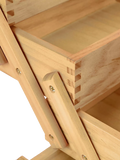 Milward wooden cantilever sewing storage box, UK version