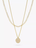 Tutti & Co gold plated double chain layered necklace (British brand)