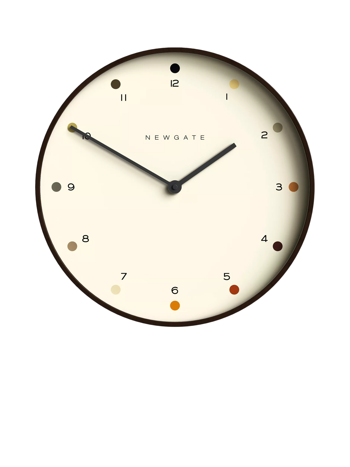 Newgate Clocks Mr Clarke wall clock 40.5cm brown, UK version