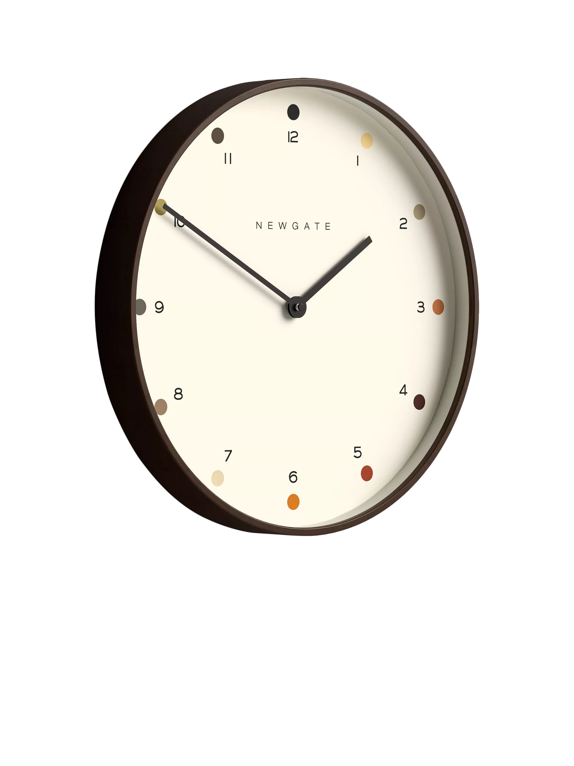 Newgate Clocks Mr Clarke wall clock 40.5cm brown, UK version