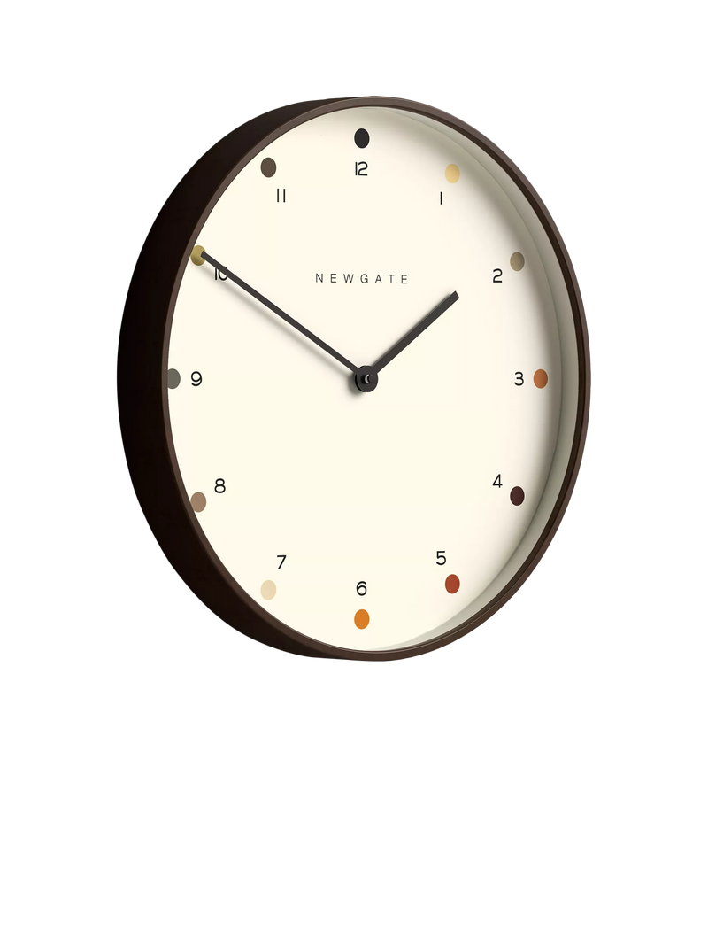 Newgate Clocks Mr Clarke wall clock 40.5cm brown, UK version