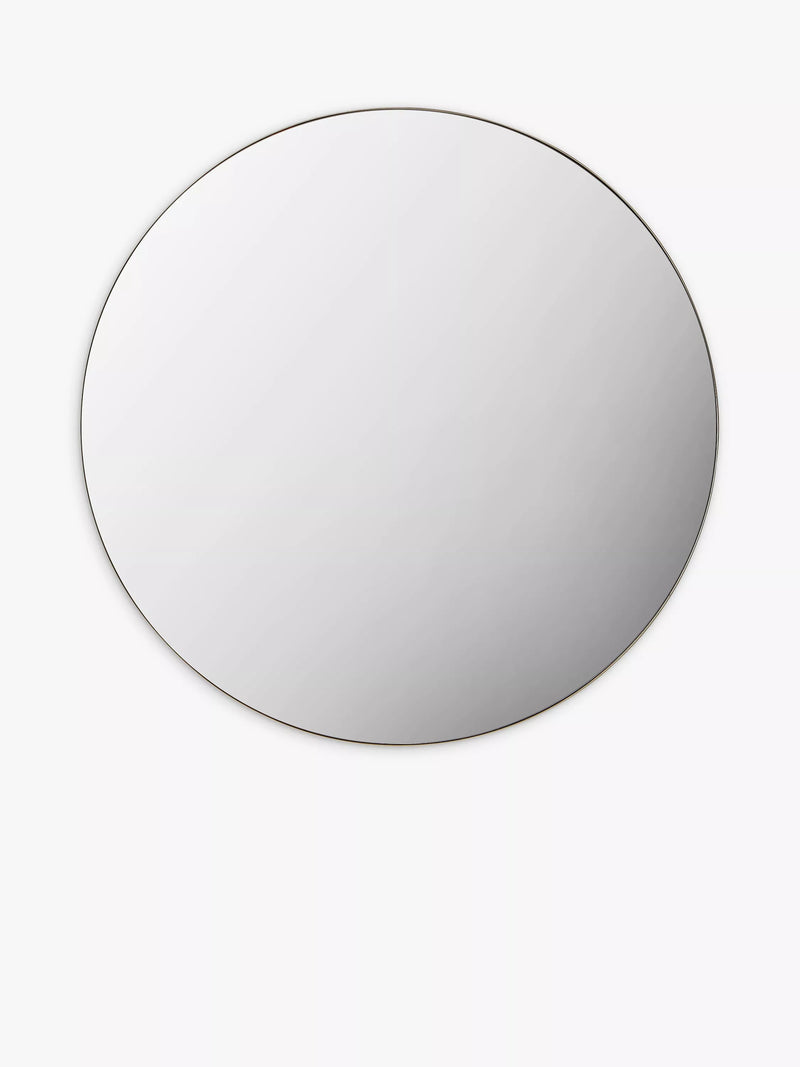 Gallery Direct Hayle Round Metal Frame Mirror, 100cm