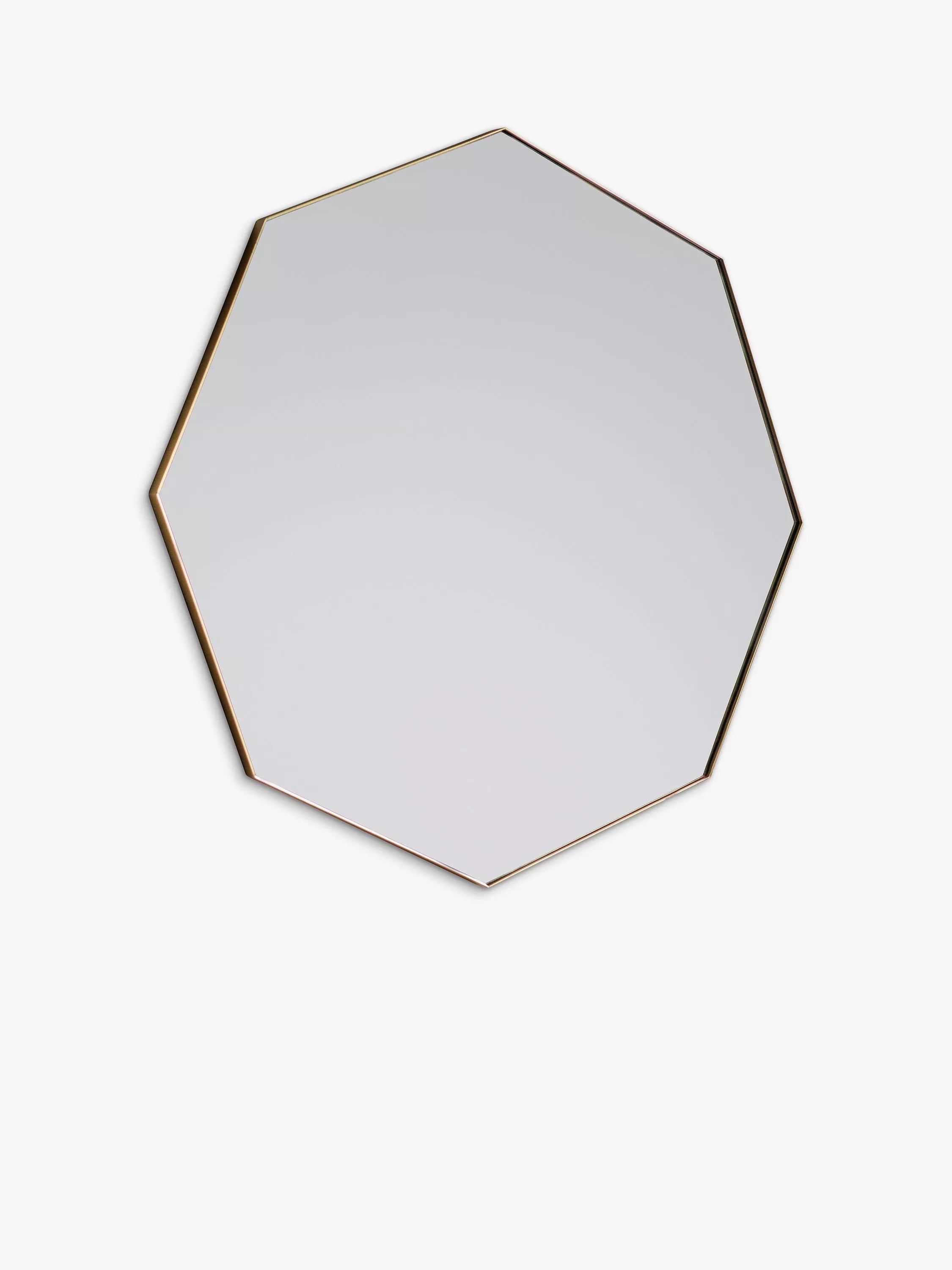 Gallery Direct Bowie Octagonal Metal Frame Mirror, 80 x 80cm