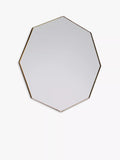 Gallery Direct Bowie Octagonal Metal Frame Mirror, 80 x 80cm