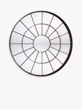 Gallery Direct Battersea round metal mirror 105cm bronze, imported from the UK