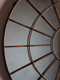 Gallery Direct Battersea round metal mirror 105cm bronze, imported from the UK