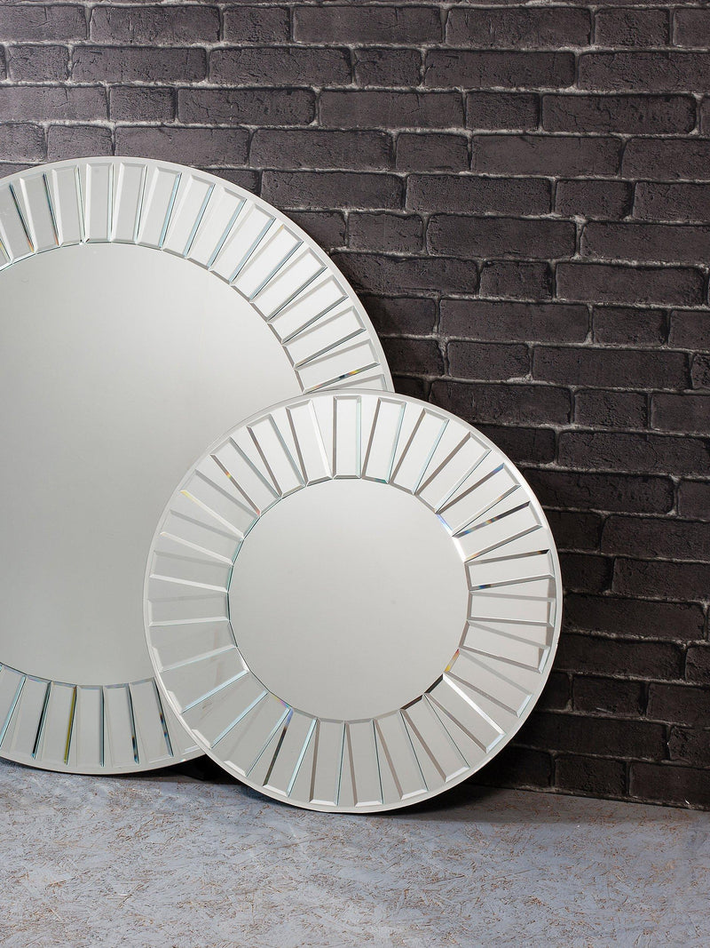 Gallery Direct Mondello round clear mirror, imported from the UK
