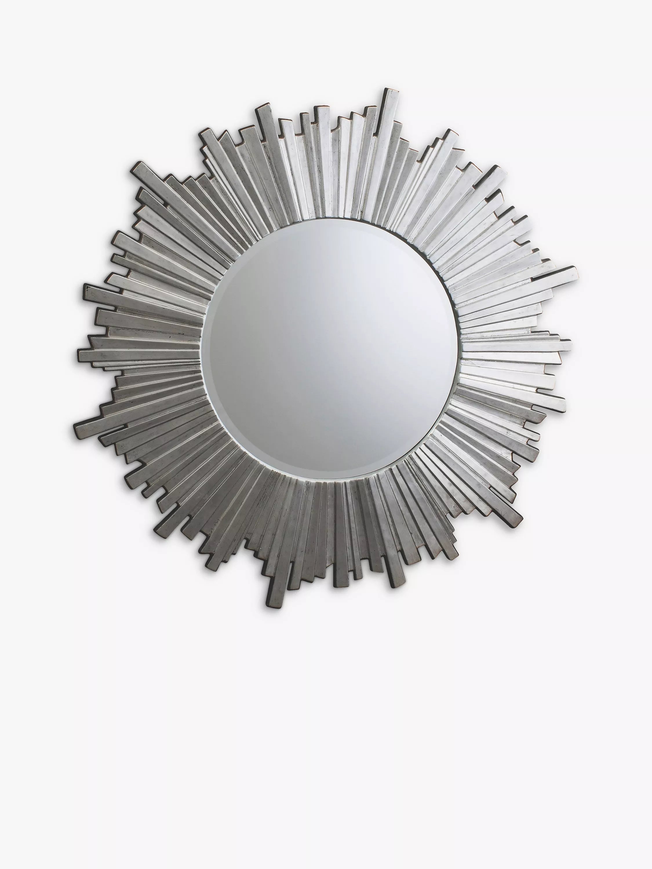Gallery Direct starburst round mirror silver 100cm, UK version