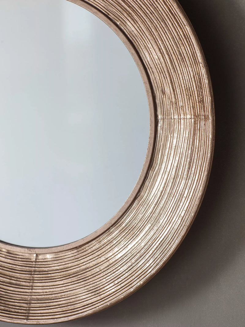 Gallery Direct round mirror gold metal frame 72cm - British product