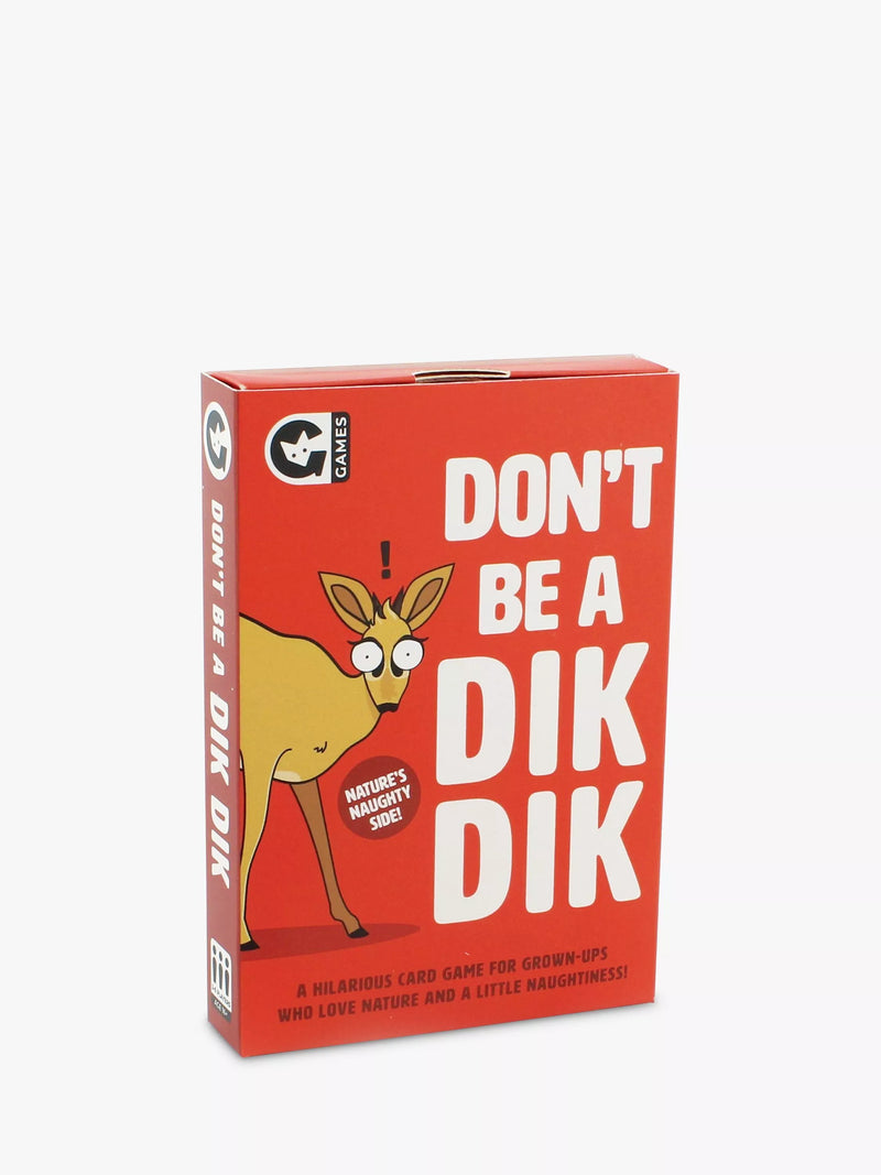 Ginger Fox Don't Be A Dik-Dik adult party card game, UK version