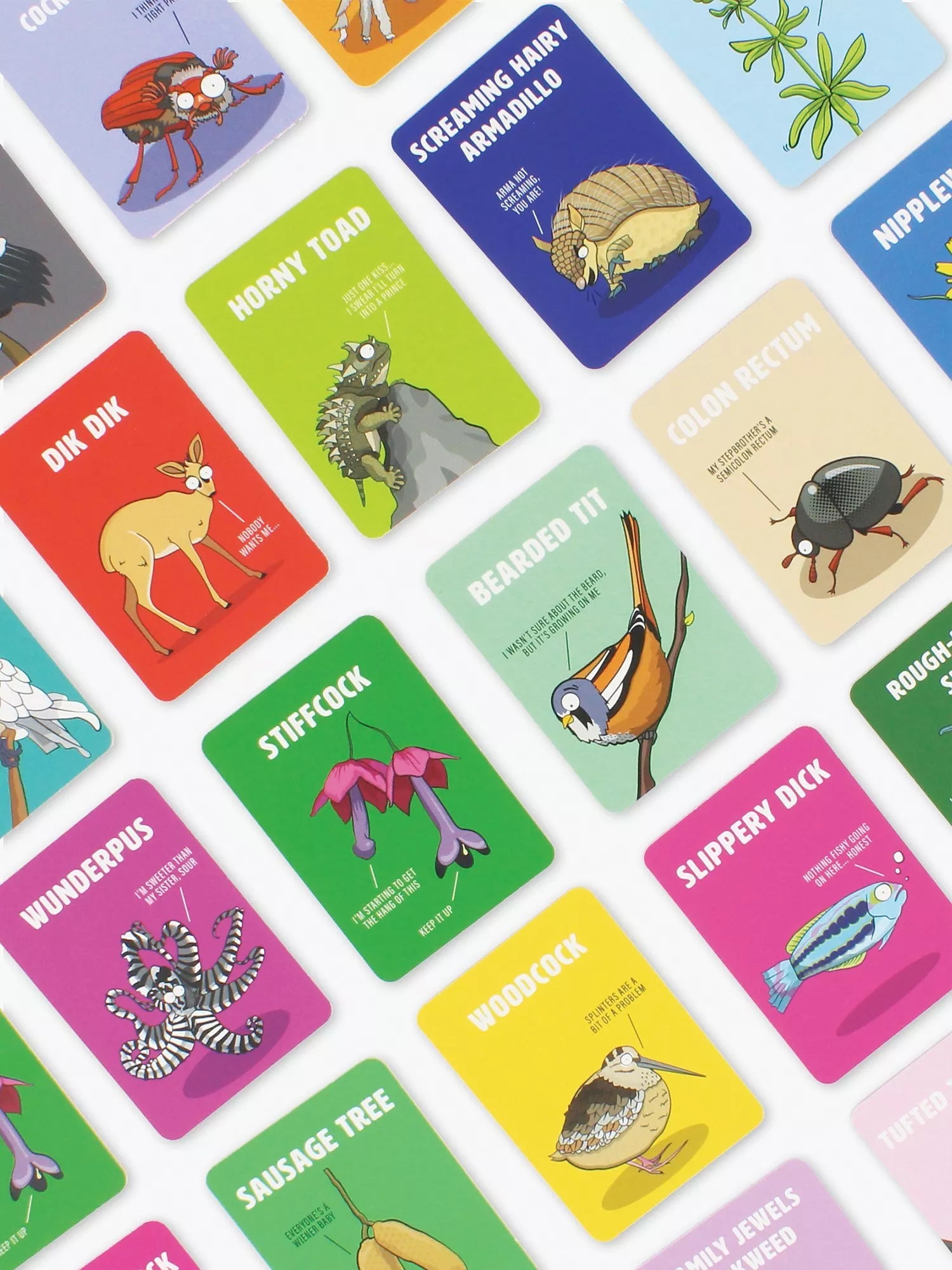 Ginger Fox Don't Be A Dik-Dik adult party card game, UK version