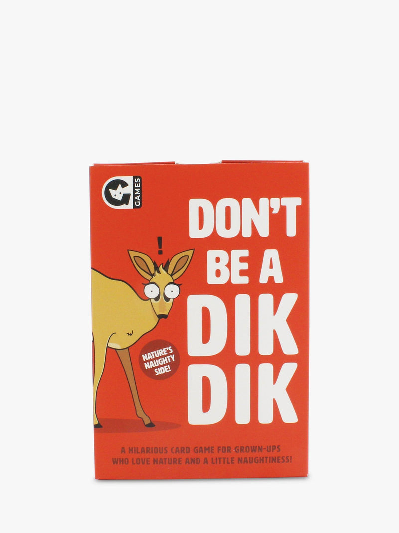 Ginger Fox Don't Be A Dik-Dik adult party card game, UK version