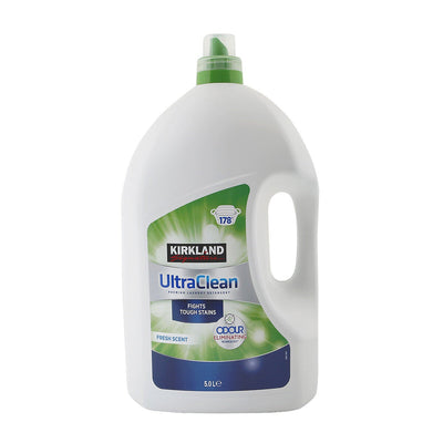 Costco UK Kirkland Signature Ultra Clean Bio Laundry Liquid 5L- Buy online at McGrocer