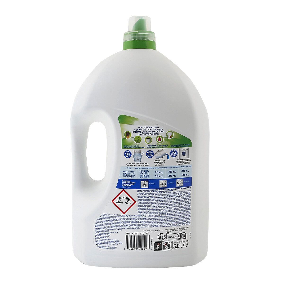 Kirkland Signature Ultra Clean Bio Laundry Liquid, 5L (178 Wash) GOODS Costco UK