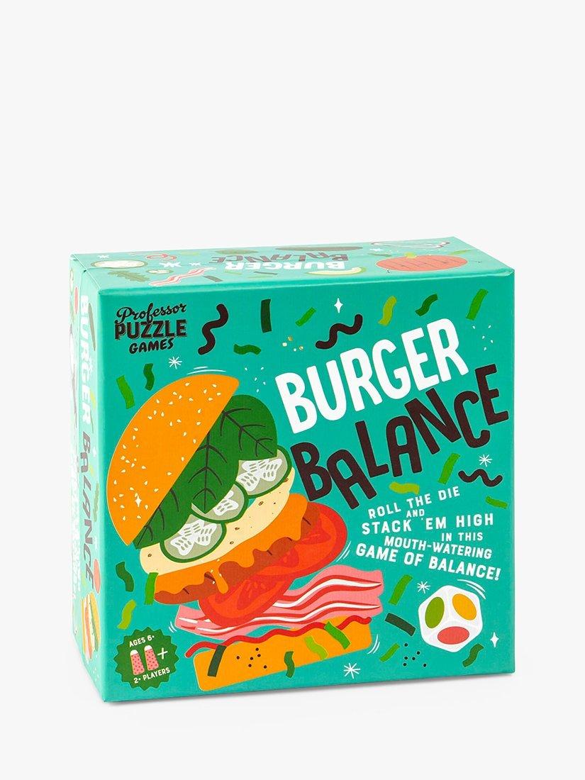 Professor Puzzle burger balance party game, imported from the UK