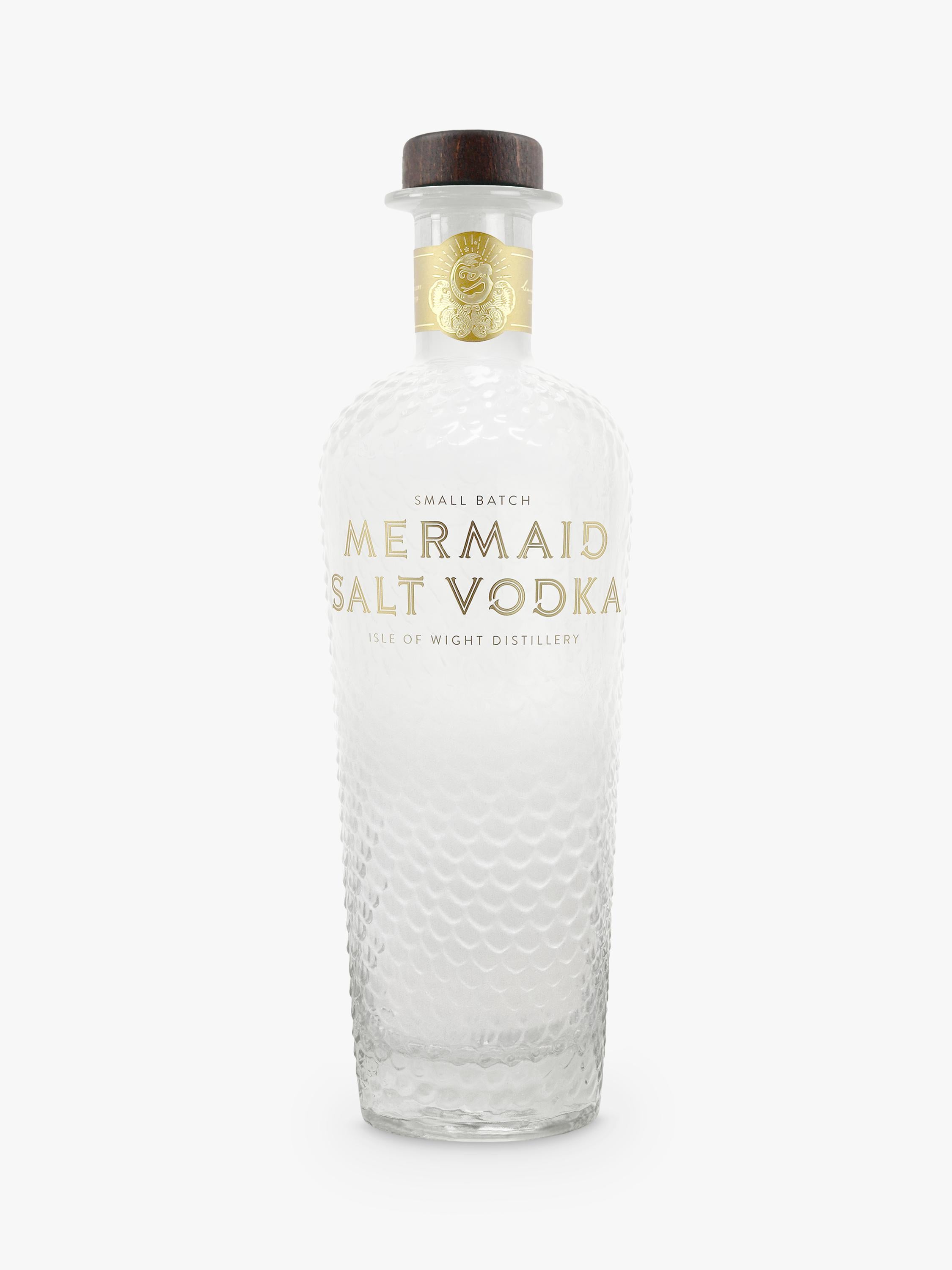 Isle of Wight Distillery Mermaid Salt vodka 70cl, UK version