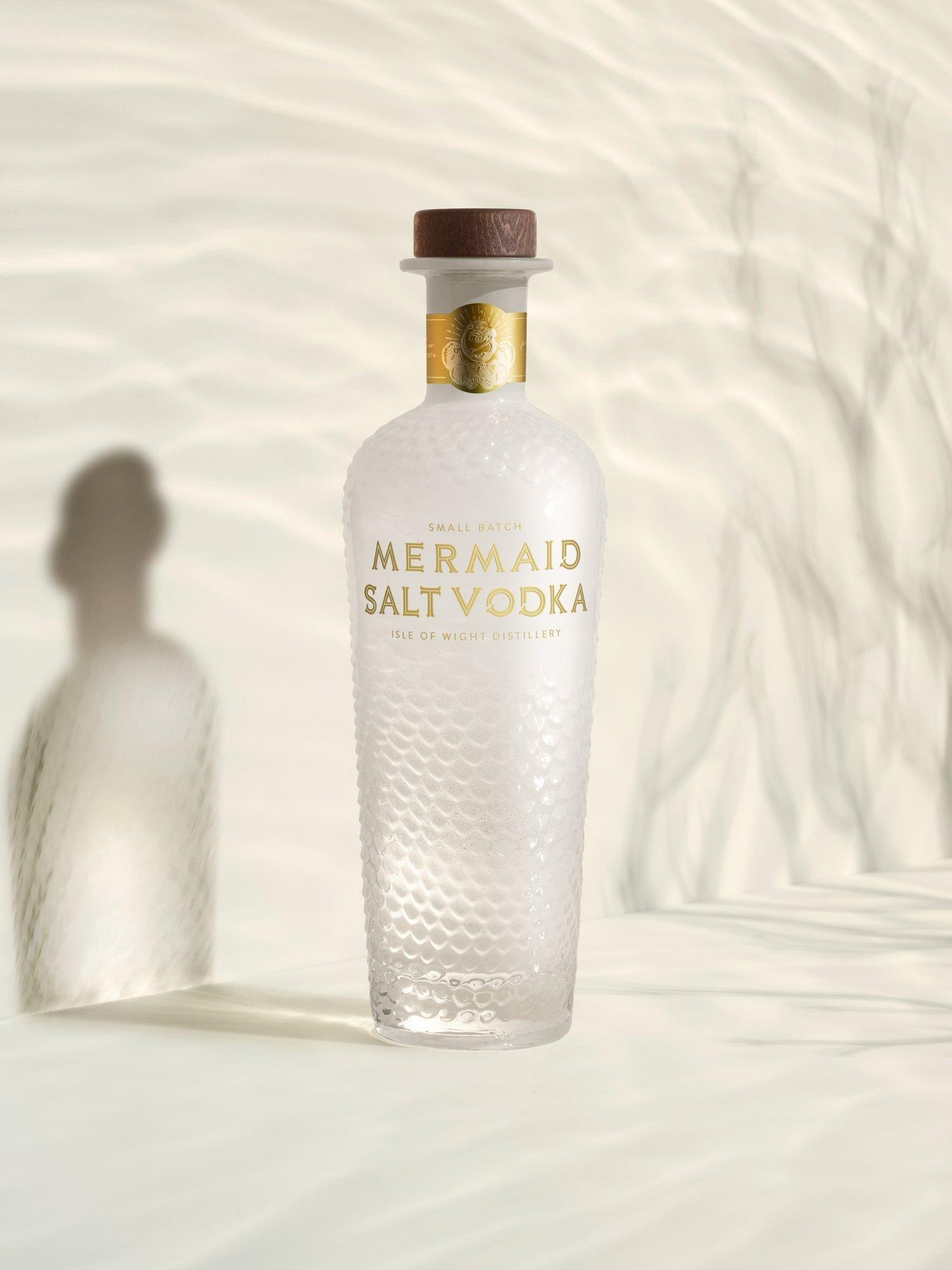 Isle of Wight Distillery Mermaid Salt vodka 70cl, UK version