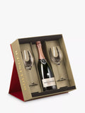 Bollinger rosé champagne with 2 glasses, 75cl - British product