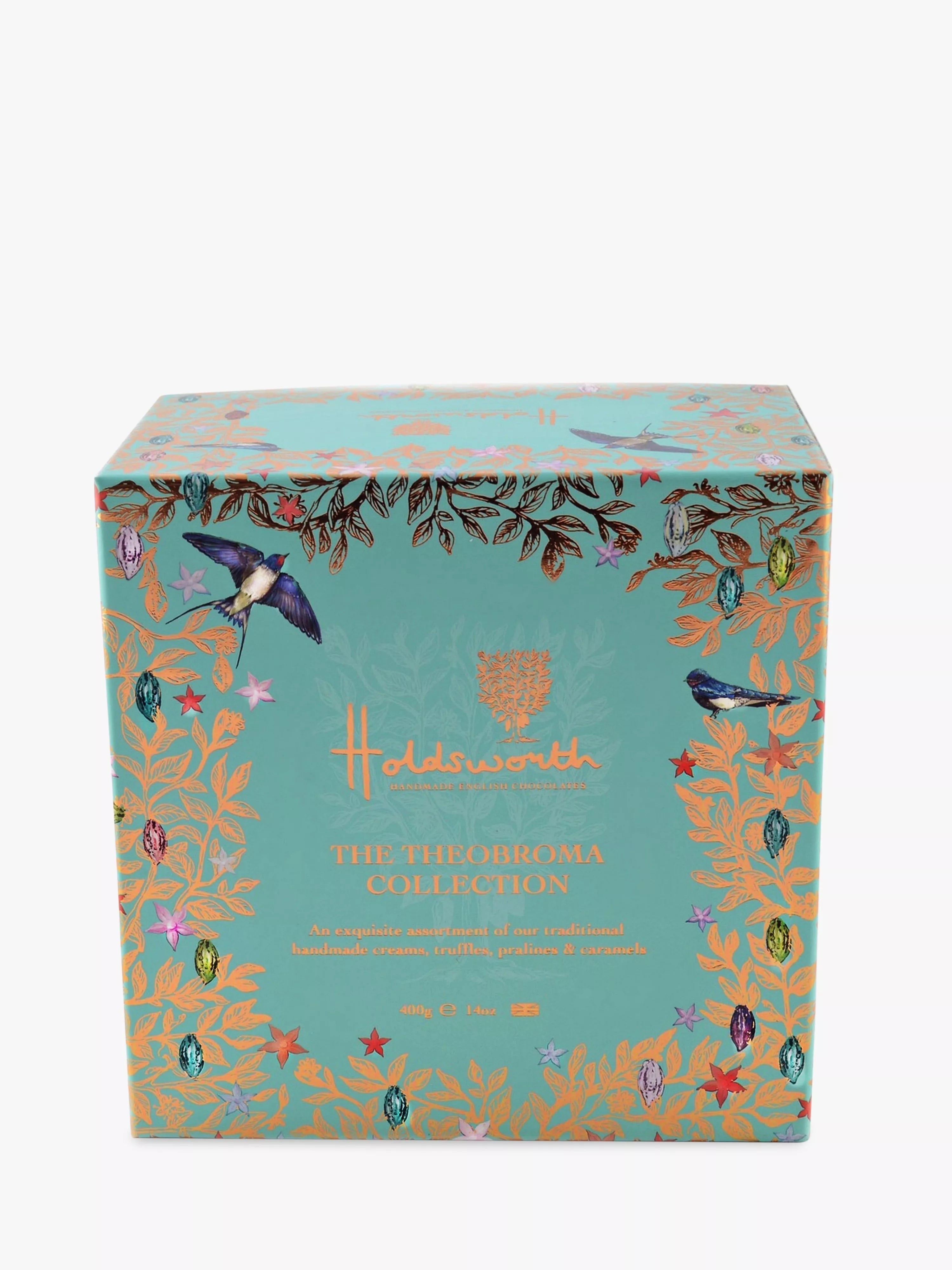 Holdsworth chocolate selection cube assortment with truffles and pralines, 400g, UK version