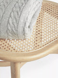 John Lewis rattan dressing table stool natural finish, UK version