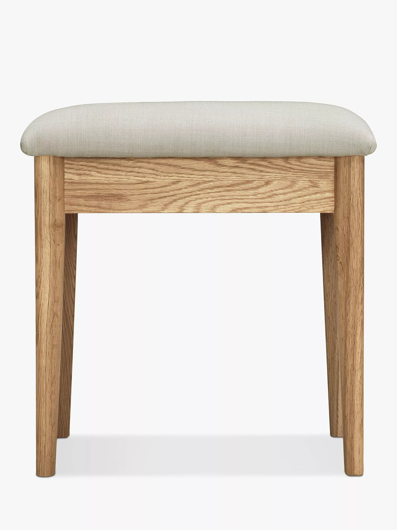 John Lewis Essence dressing table stool in oak - British product