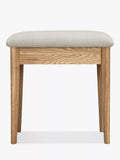 John Lewis Essence dressing table stool in oak - British product