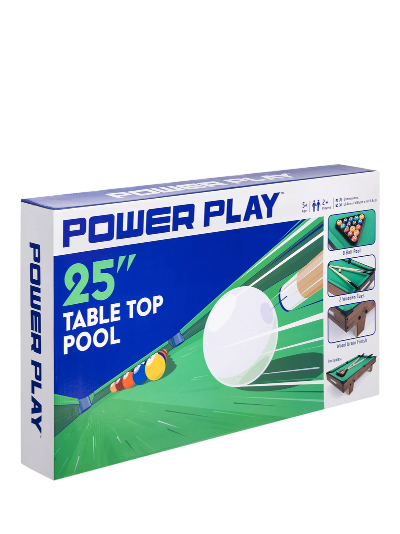Toyrific Power Play table top pool game 25 inch, UK version