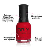 Orly Nail Polish Haute Red 18ml, imported from the UK