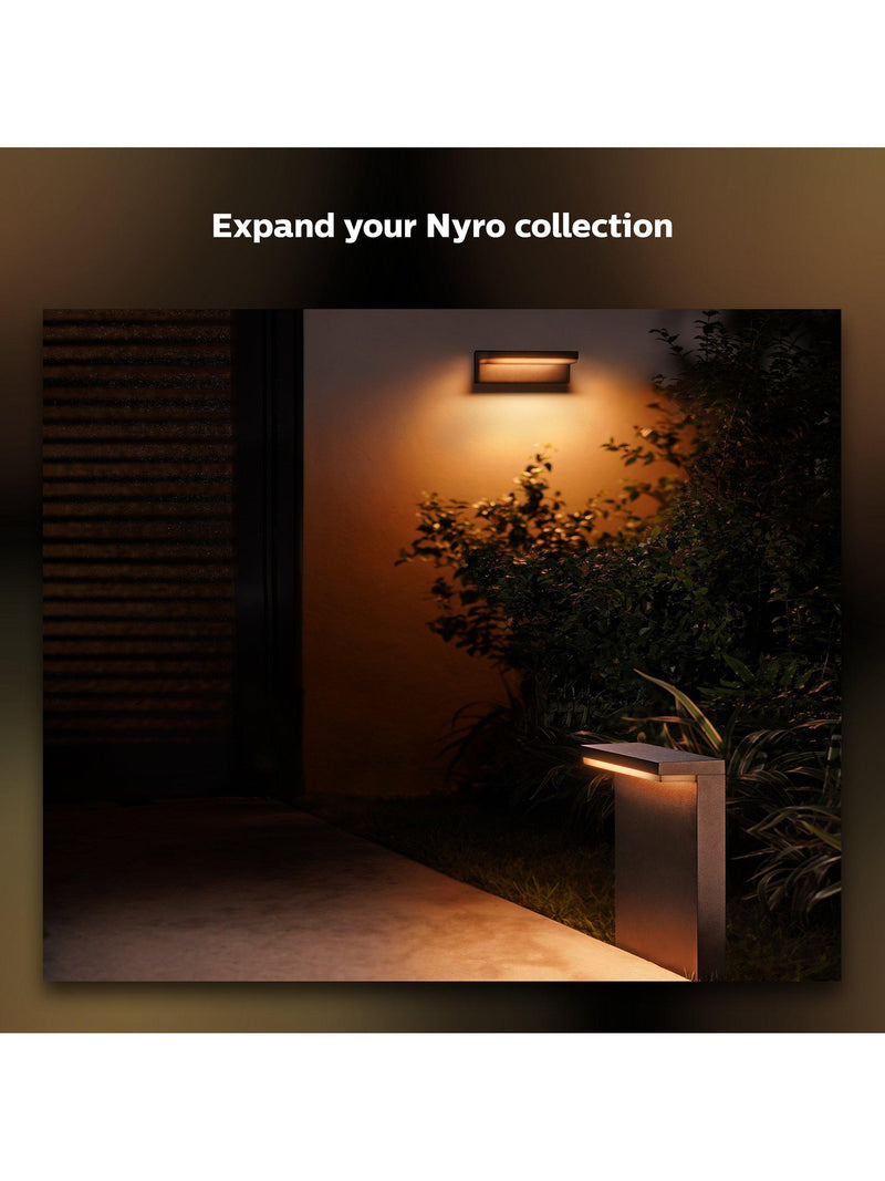 Philips Hue Nyro outdoor wall light black (British brand)