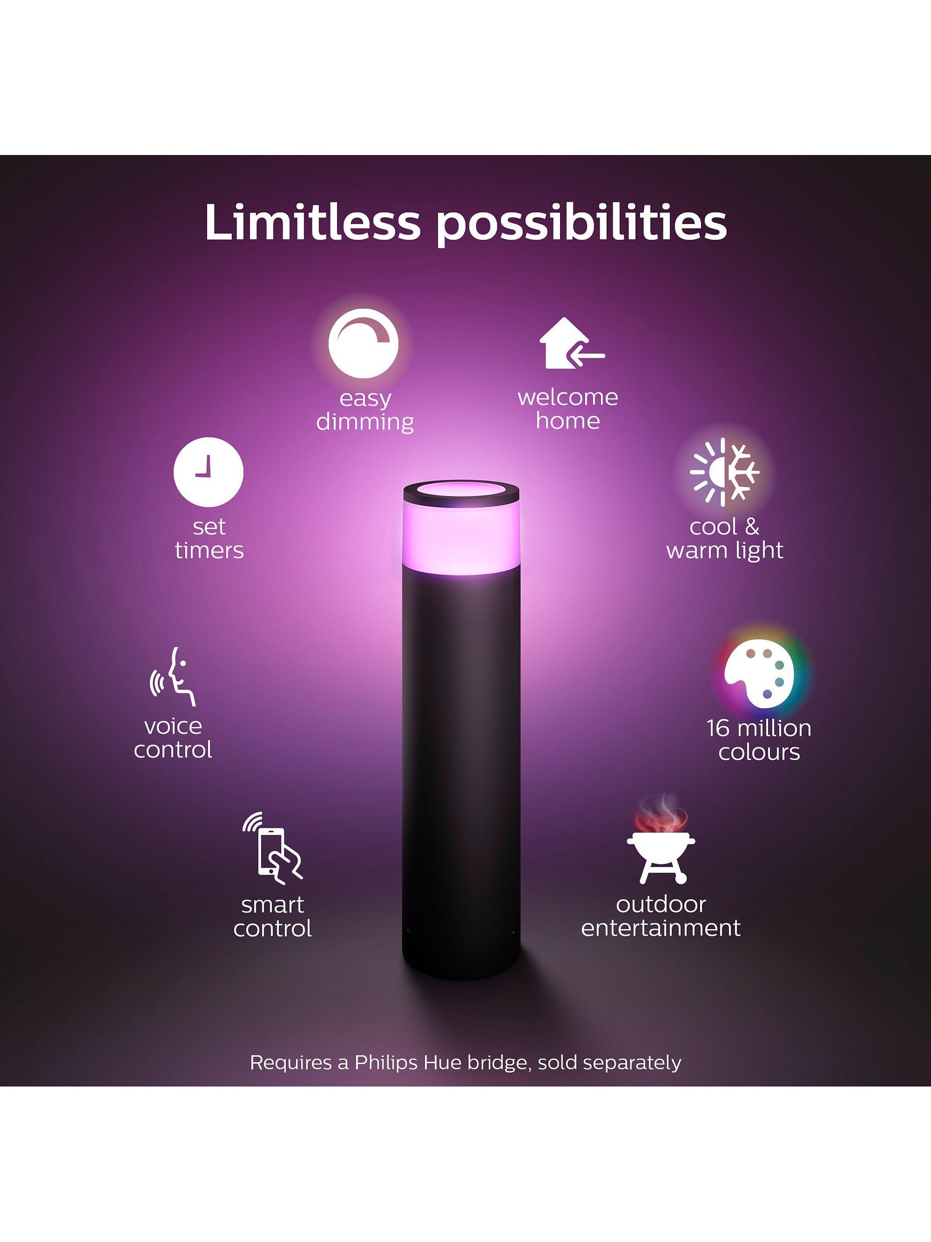 Philips Hue Calla smart pedestal light black, UK version