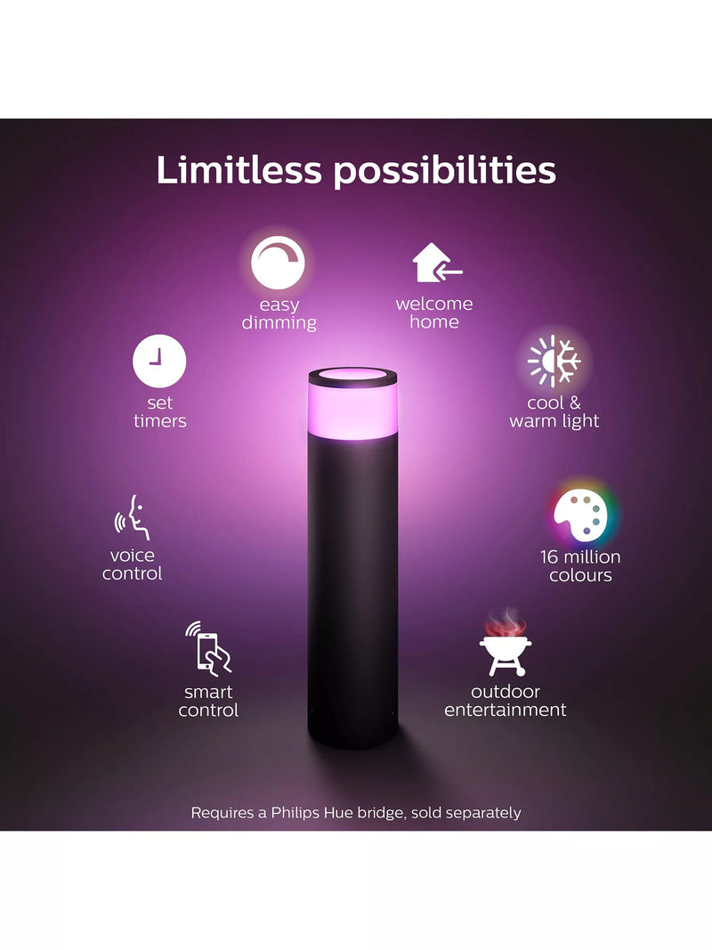 Philips Hue Calla smart pedestal light black, UK version