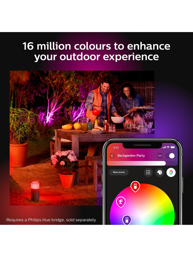 Philips Hue Calla smart pedestal light black, UK version