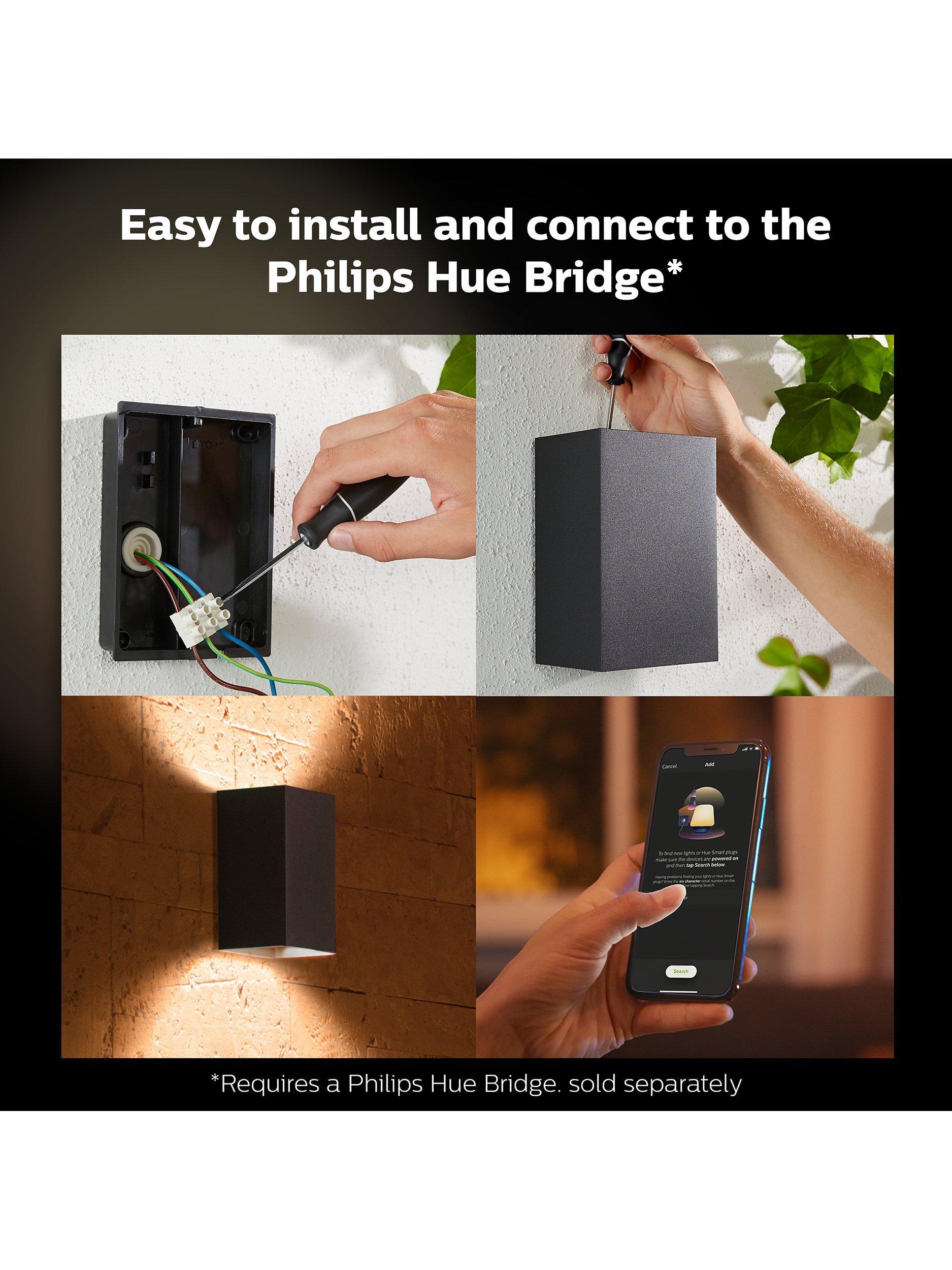 Philips Hue Resonate smart outdoor wall light, UK version