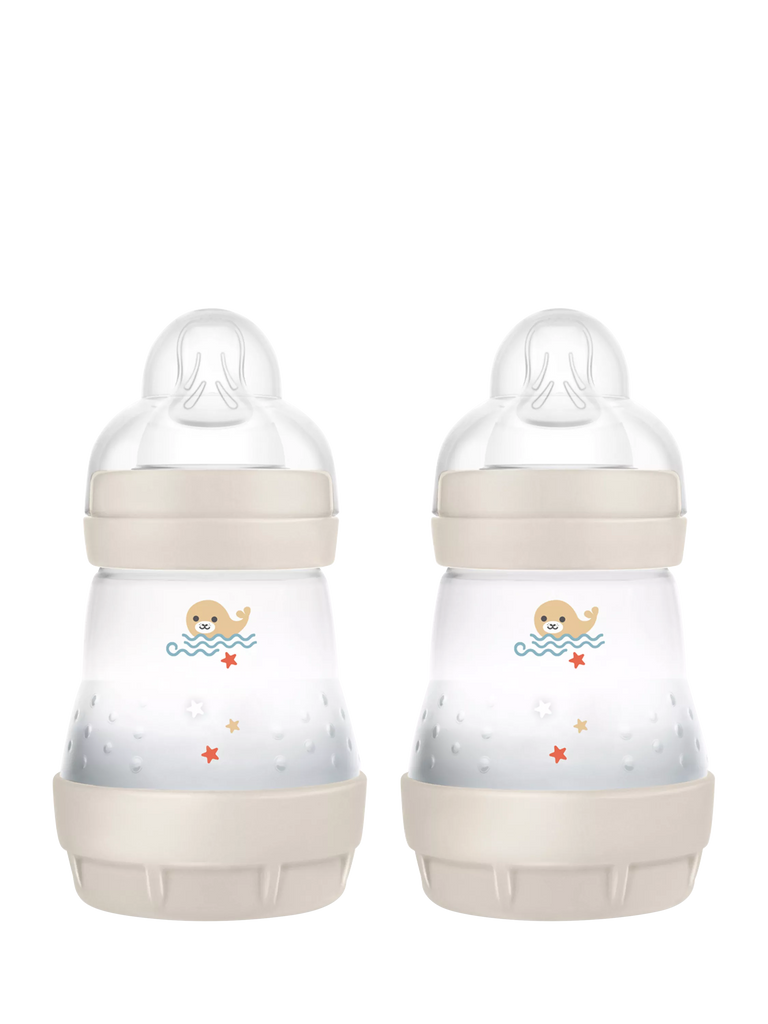 MAM Easy Start Anti-Colic Baby Bottle, 160ml, Pack of 2, Assorted